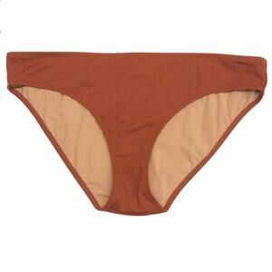 Madewell Textured Brown Bikini Bottom XL